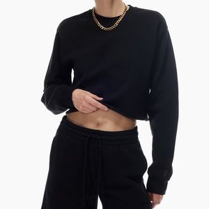 TNA Cozy Fleece Perfect Cropped Sweatshirt